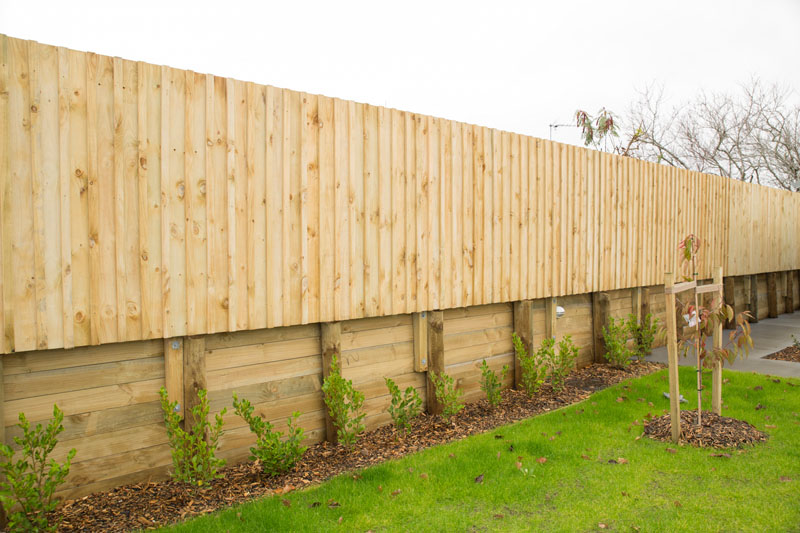 Newly built bullwire fence built on residential property